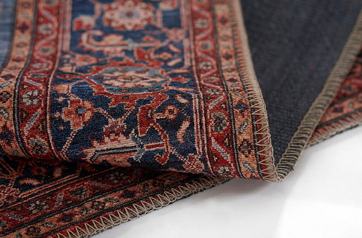 Afshar 37 Red Antique Wash Medallion Rug