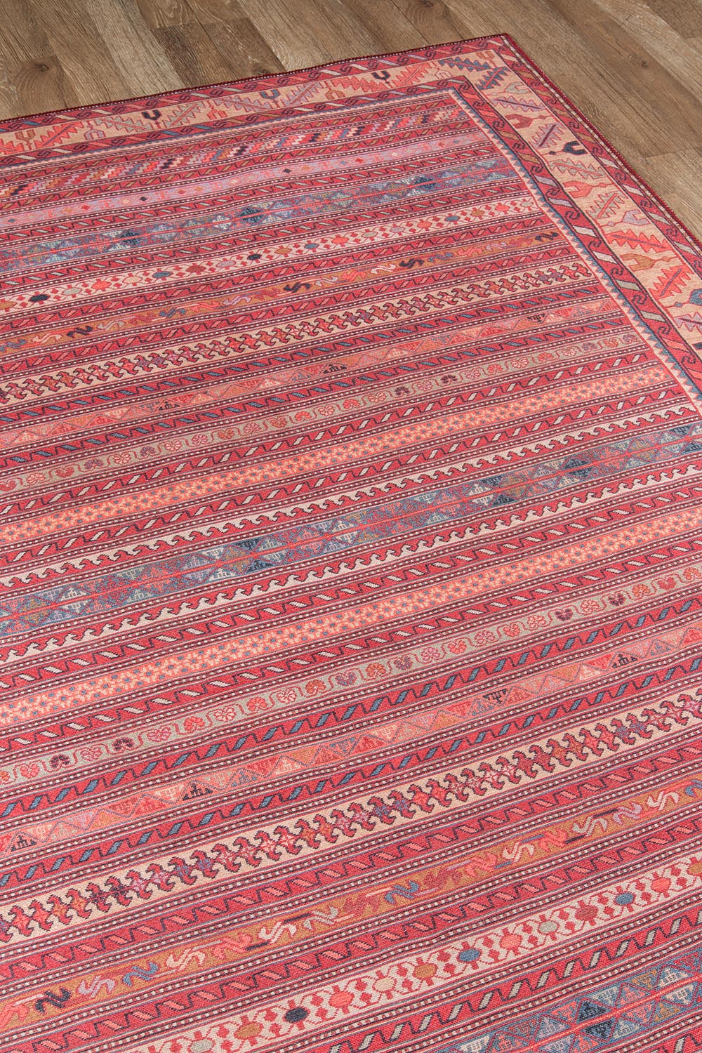 Afshar 5 Multi Antique Wash Tribal Rug