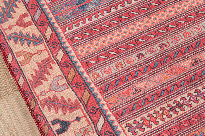 Afshar 5 Multi Antique Wash Tribal Rug