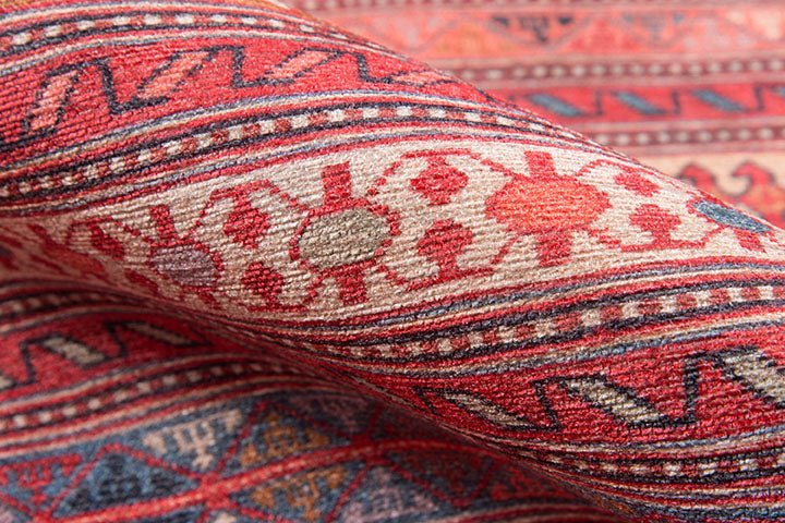 Afshar 5 Multi Antique Wash Tribal Rug