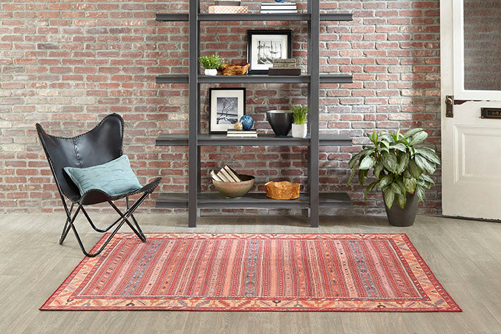Afshar 5 Multi Antique Wash Tribal Rug