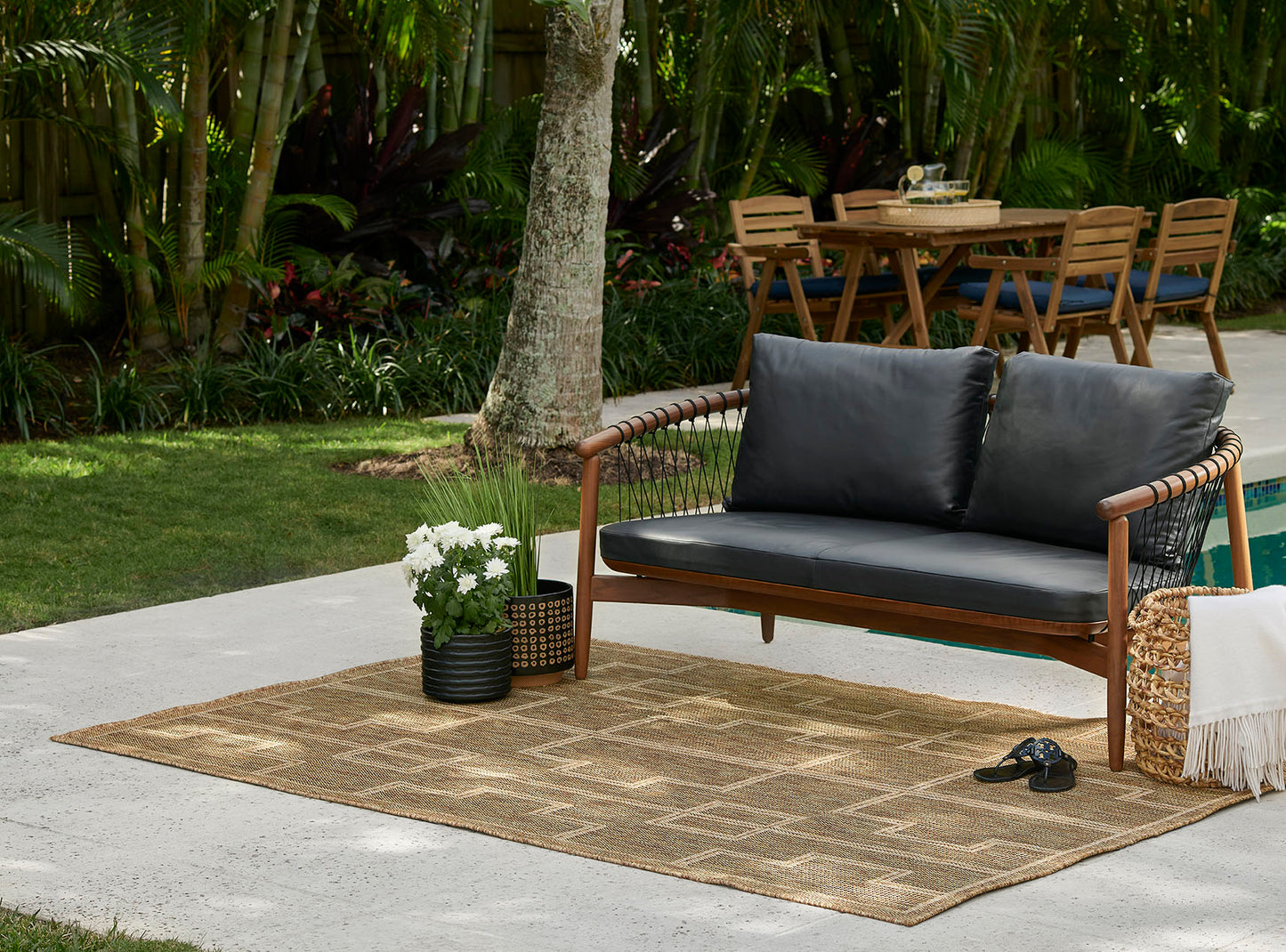 Hampton 1 Natural Moroccan Maze Rug