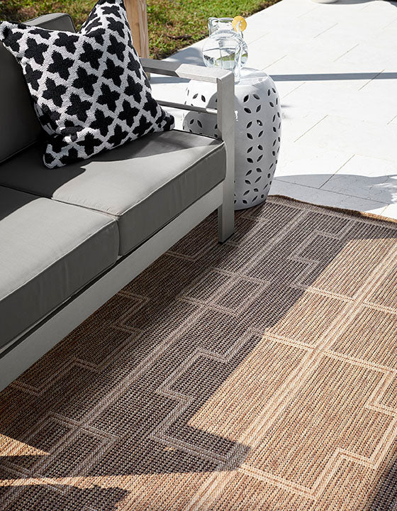 Hampton 1 Natural Moroccan Maze Rug