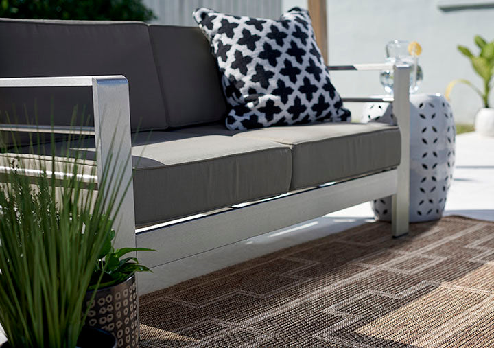 Hampton 1 Natural Moroccan Maze Rug
