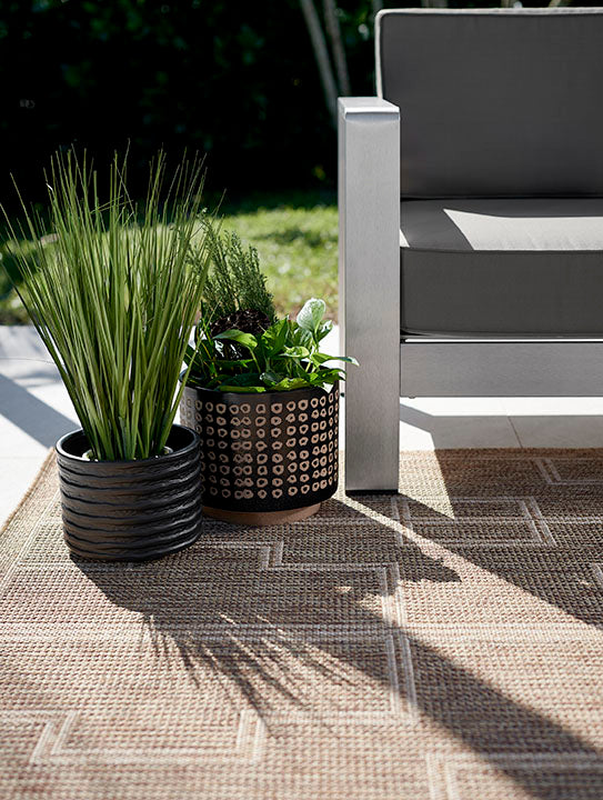 Hampton 1 Natural Moroccan Maze Rug