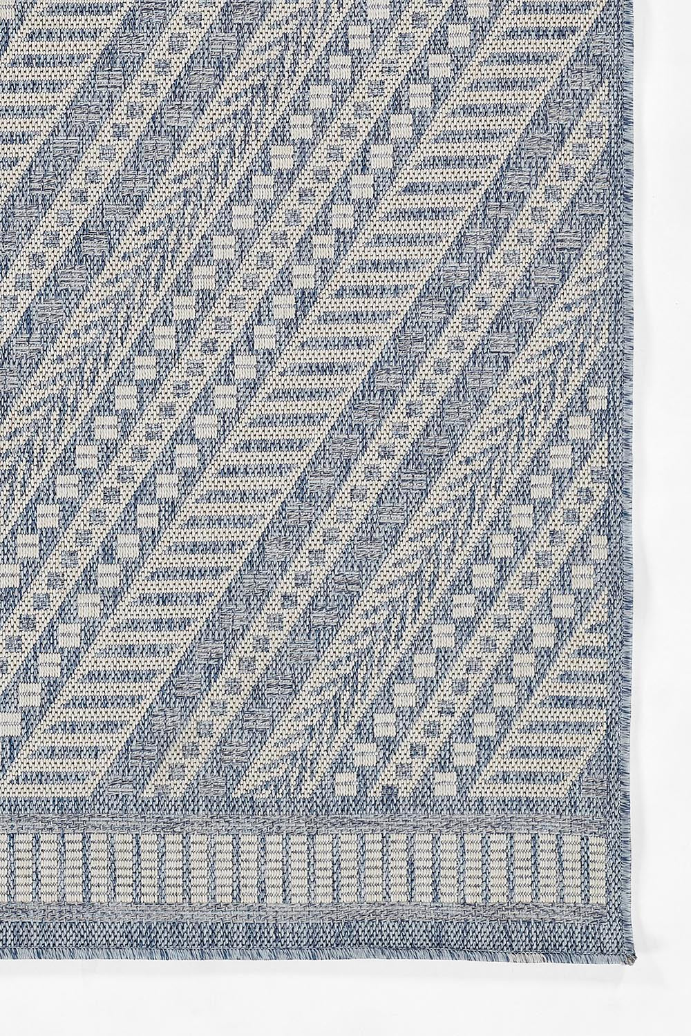 Hampton 3 Blue Moroccan Stripe Rug