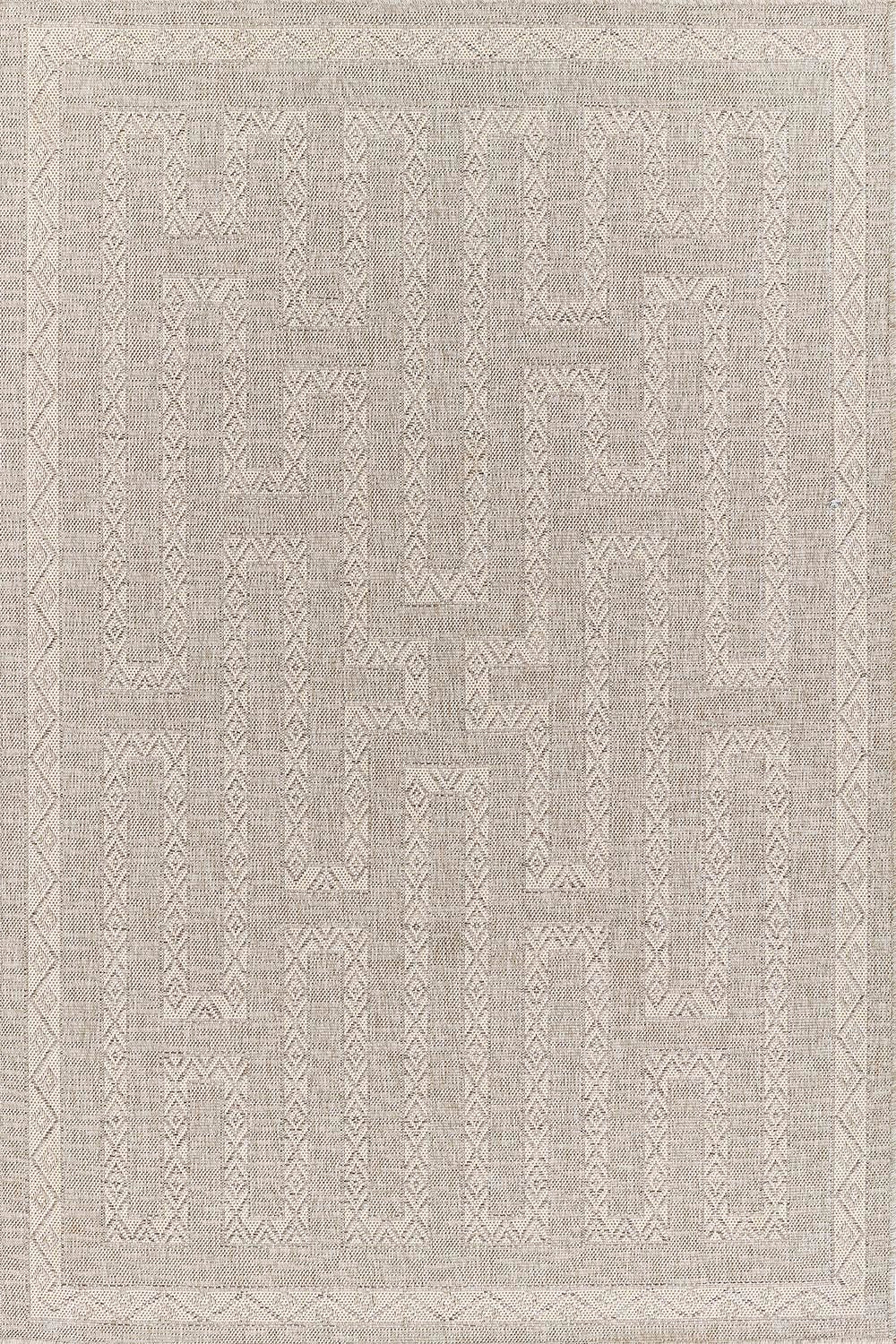 Hampton 8 Grey Moroccan Geometric Rug
