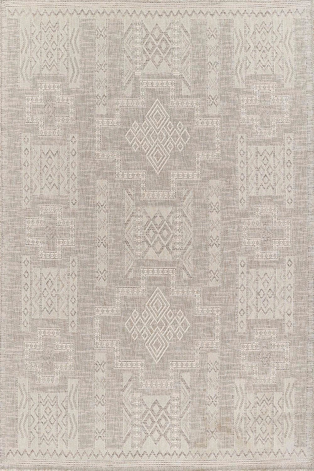 Hampton 10 Grey Moroccan Zigzag Rug