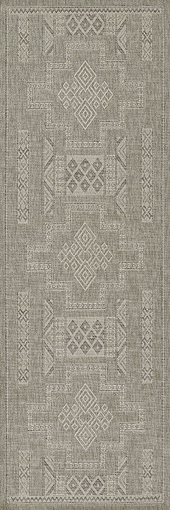 Hampton 10 Grey Moroccan Zigzag Rug