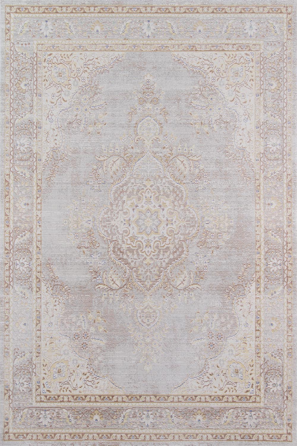 Isabella 1 Grey Vintage Pastel Rug