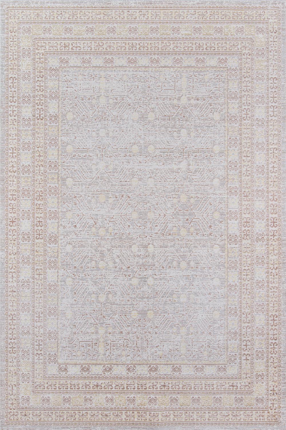 Isabella 2 Grey Vintage Pastel Rug