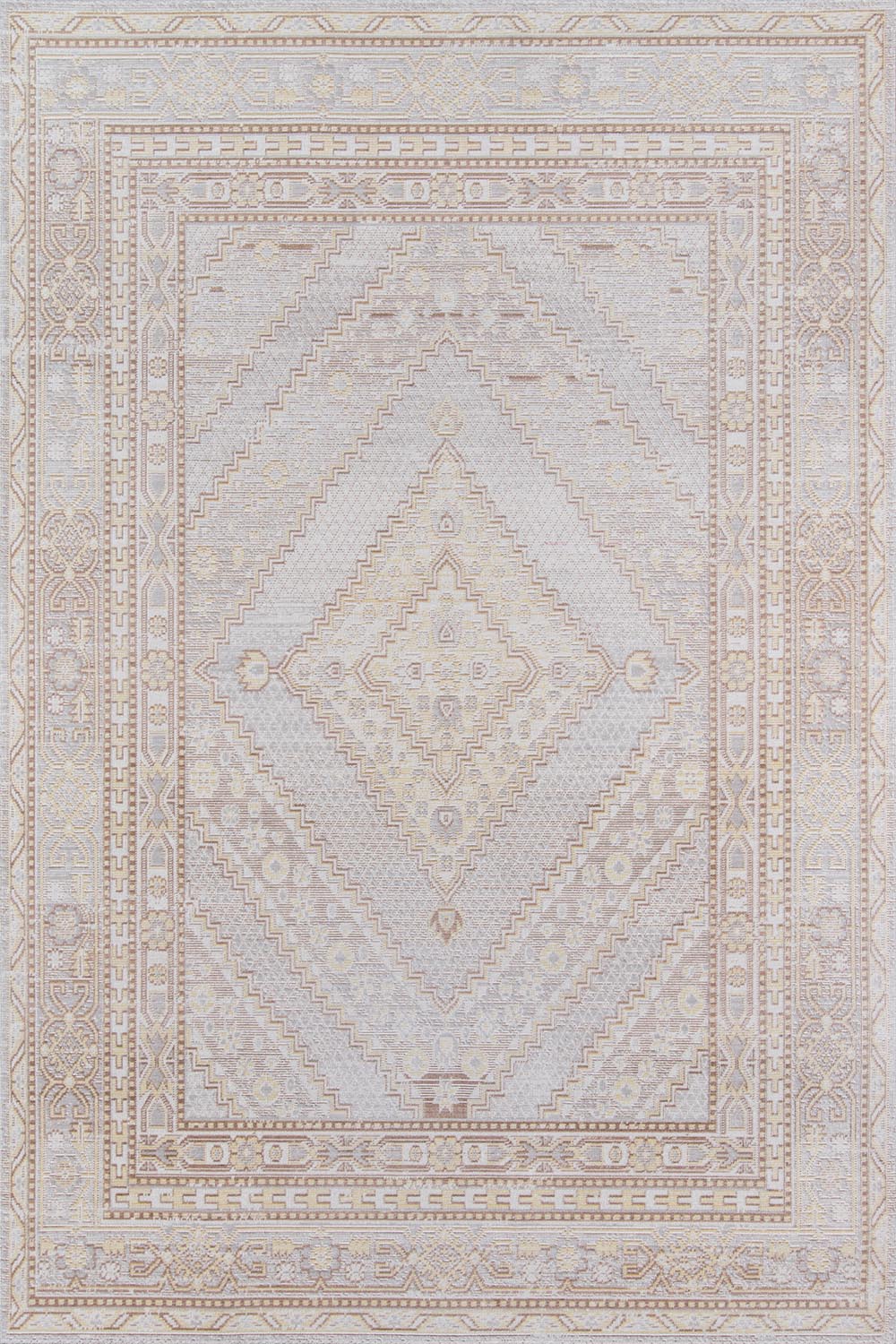 Isabella 7 Grey Vintage Pastel Rug
