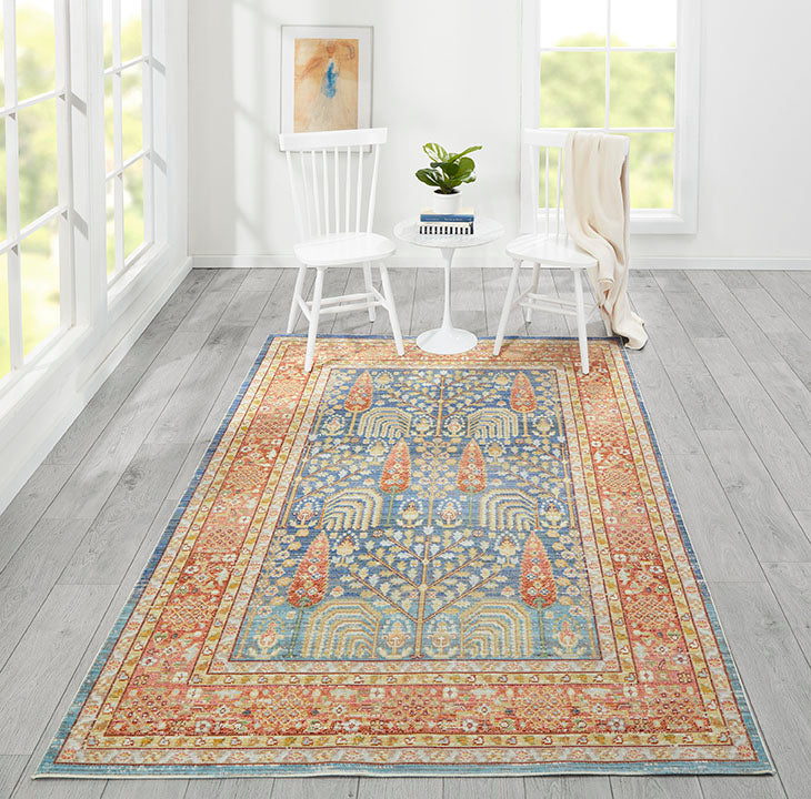 Isabella 8 Blue Vintage Pastel Rug