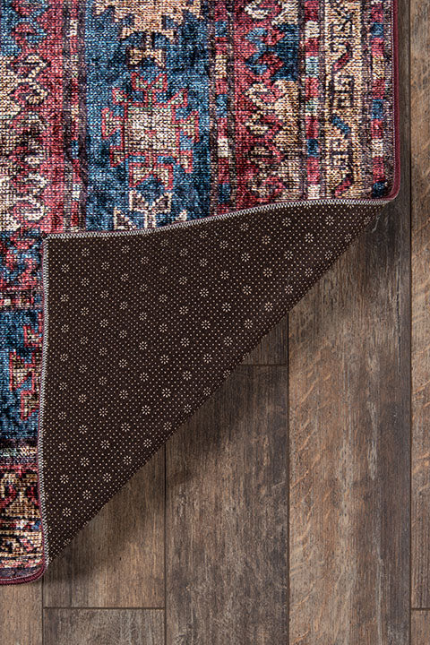 Karachi 1 Burgundy Traditional Rug