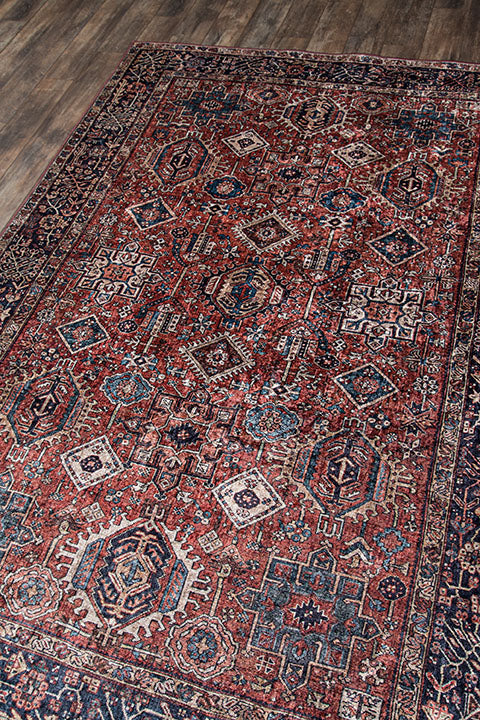 Karachi 2 Rust Traditional Rug