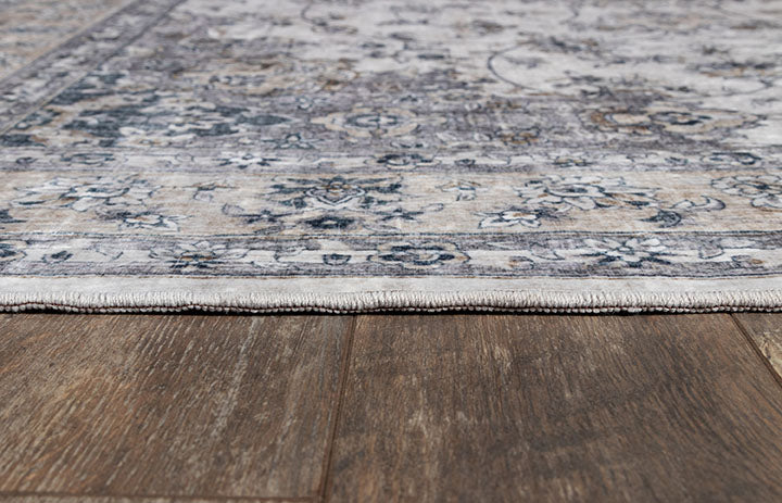 Karachi 7 Grey Traditional Rug