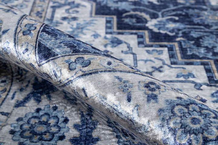 Karachi 8 Blue Traditional Rug