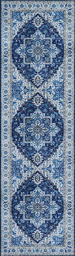 Karachi 8 Blue Traditional Rug