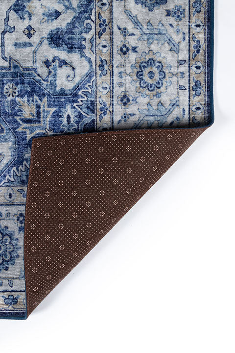 Karachi 8 Blue Traditional Rug