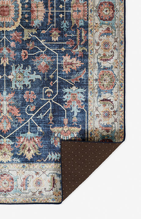 Karachi 9 Navy Traditional Rug