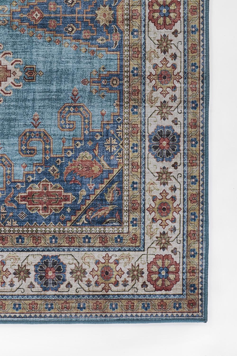 Karachi 10 Blue Traditional Rug