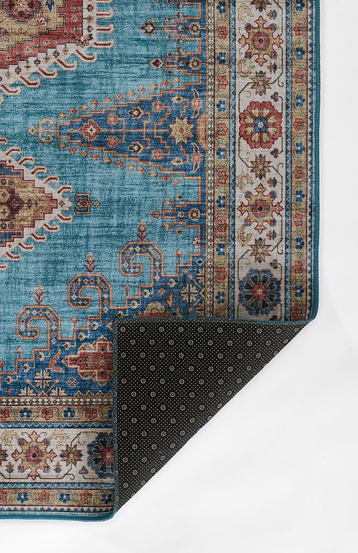 Karachi 10 Blue Traditional Rug