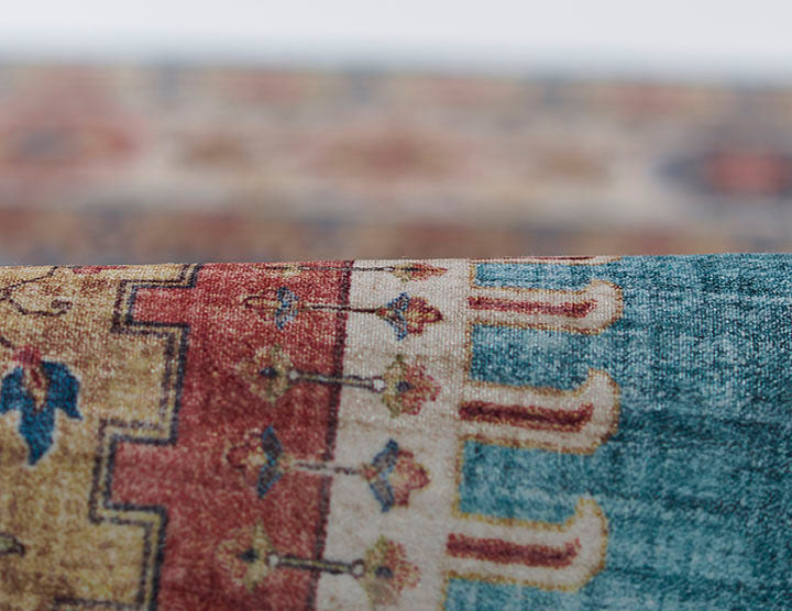 Karachi 10 Blue Traditional Rug