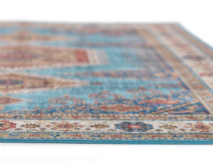Karachi 10 Blue Traditional Rug