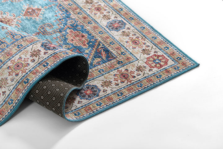Karachi 10 Blue Traditional Rug