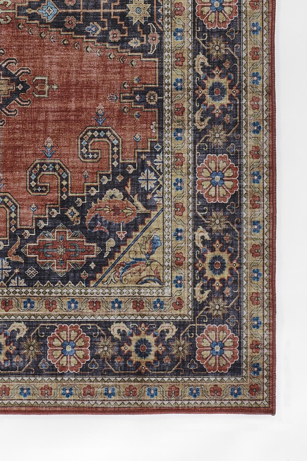 Karachi 10 Rust Traditional Rug