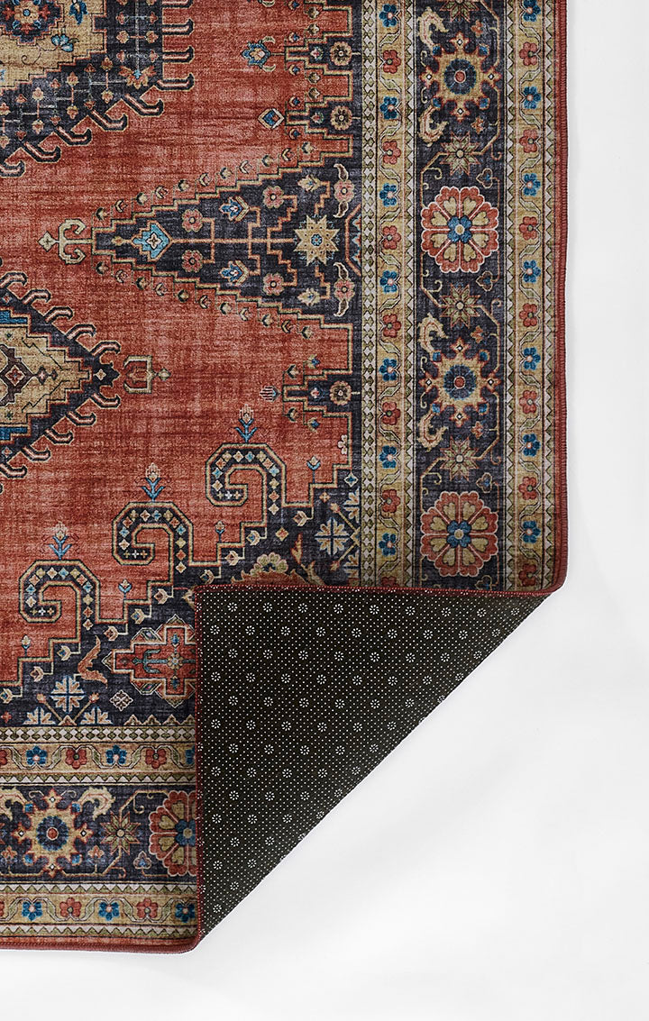 Karachi 10 Rust Traditional Rug