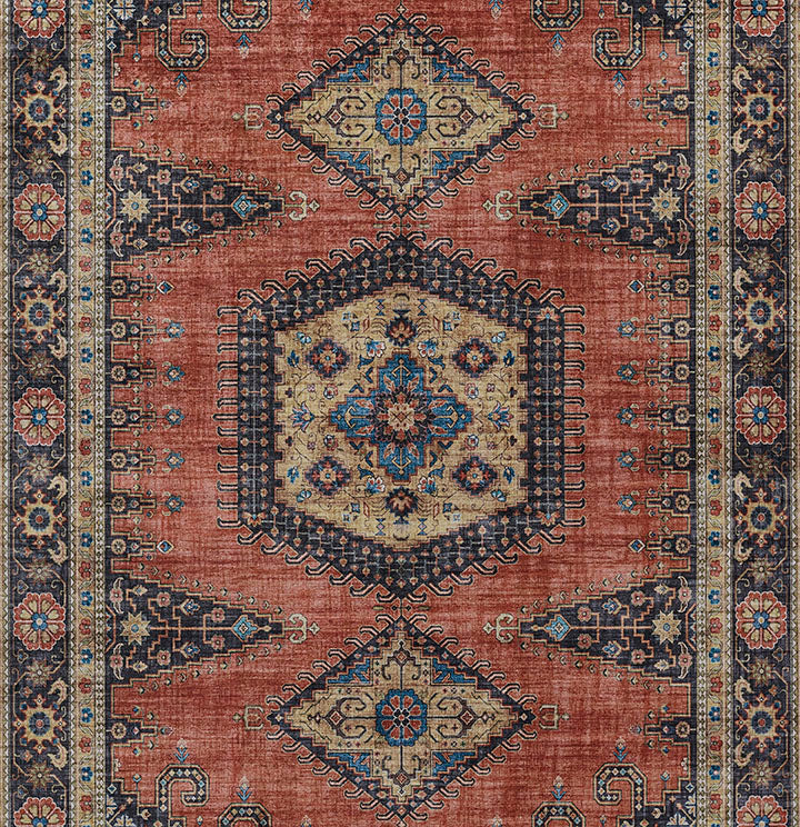 Karachi 10 Rust Traditional Rug