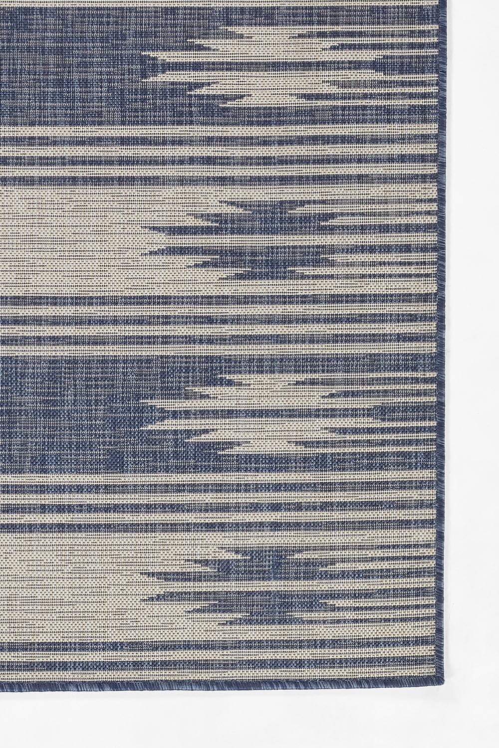 Riviera 7 Blue Abstract Shibori Outdoor Rug