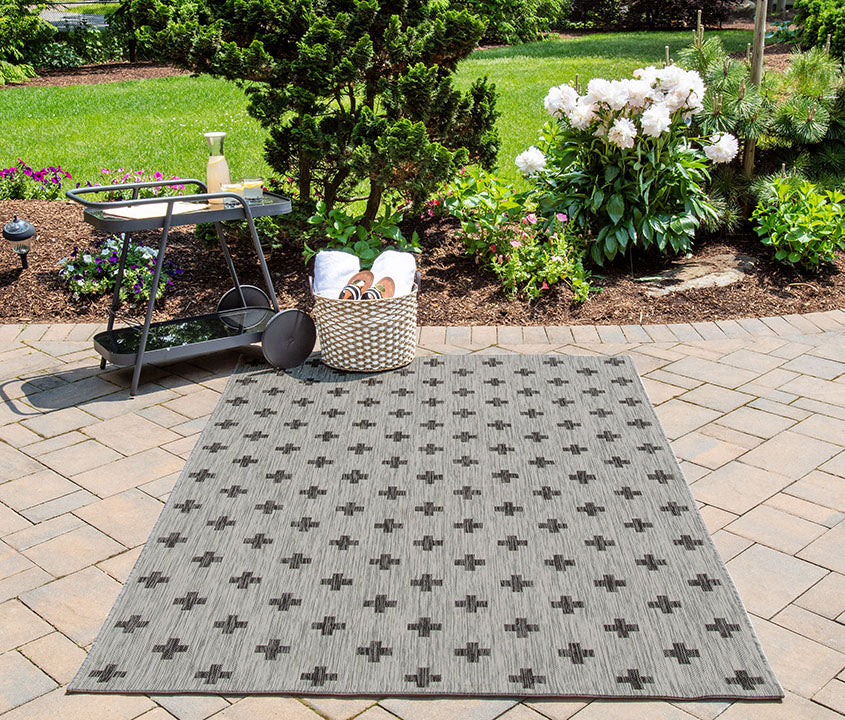 Villa Outdoor Rug Umbria Grey