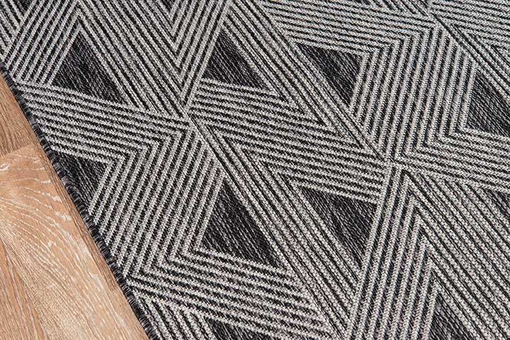 Villa Outdoor Rug Como Charcoal