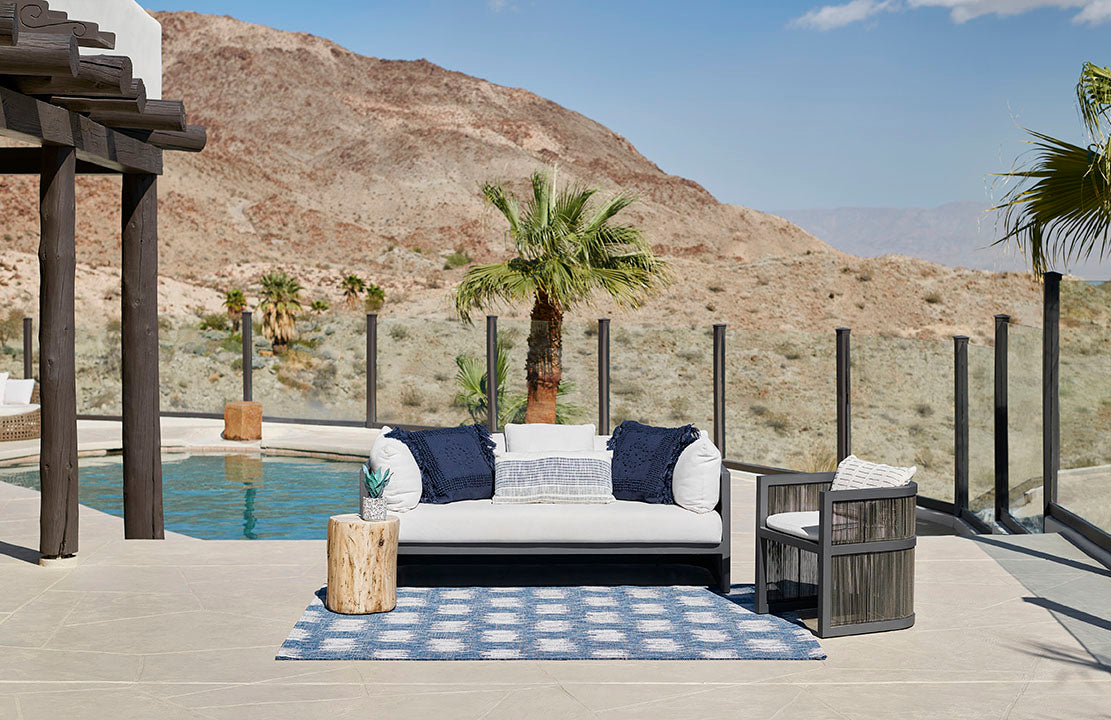 Villa Outdoor Rug Turin Blue