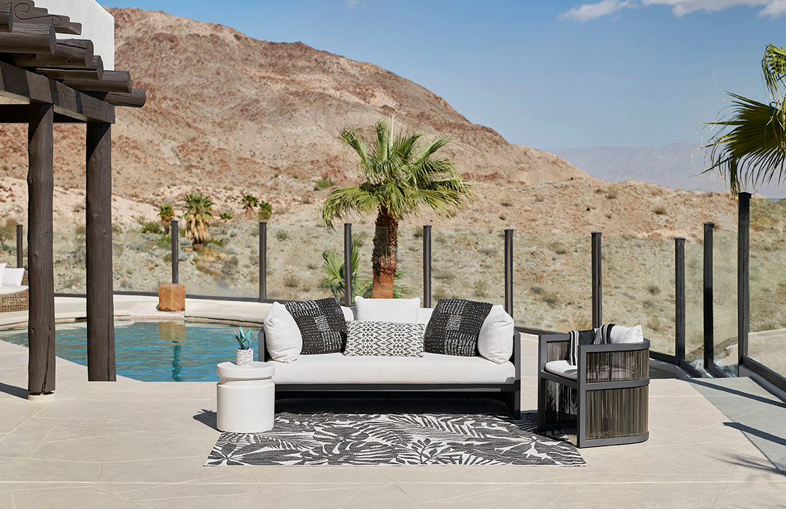 Villa Outdoor Rug Salerno Charcoal