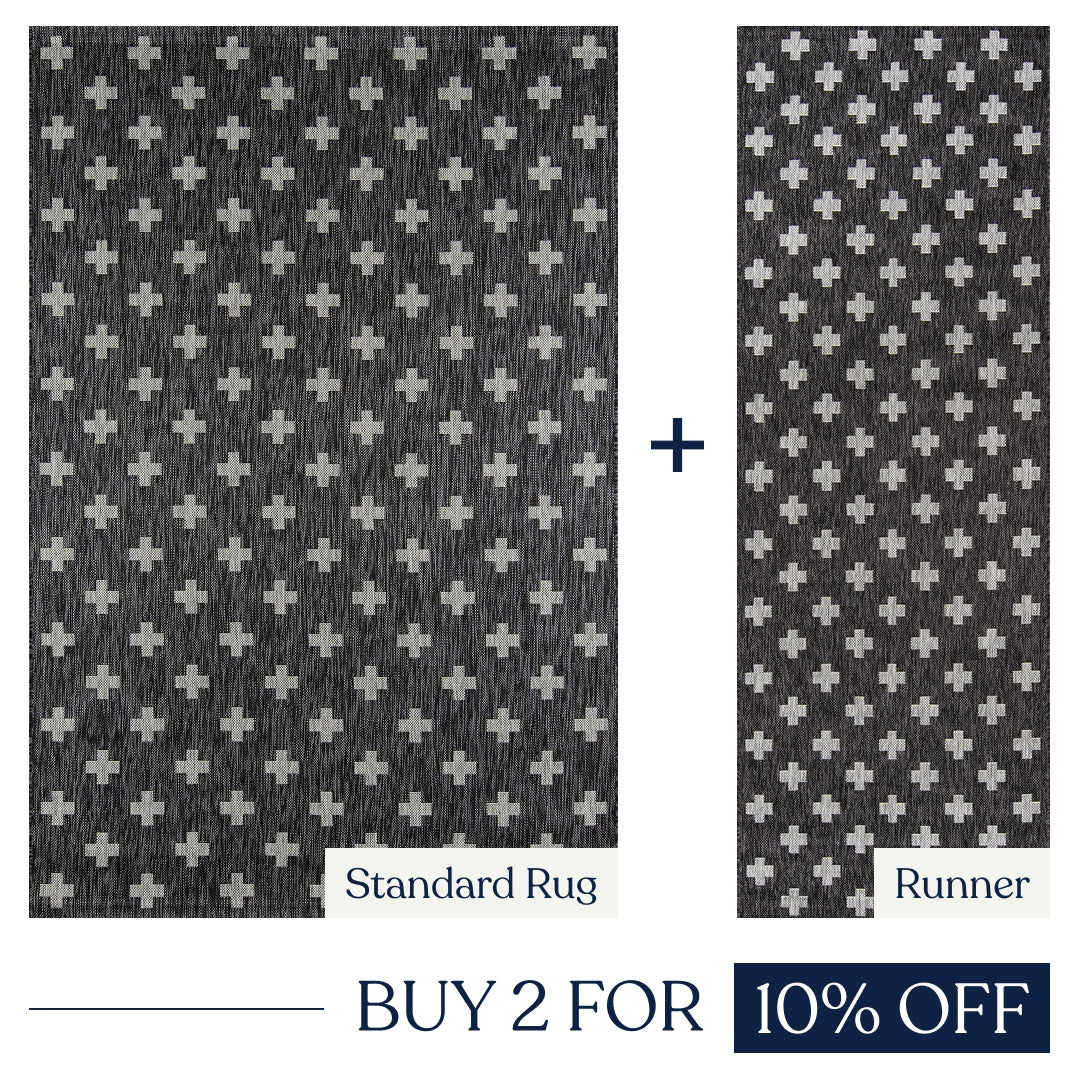 Villa Outdoor Rug Umbria Charcoal