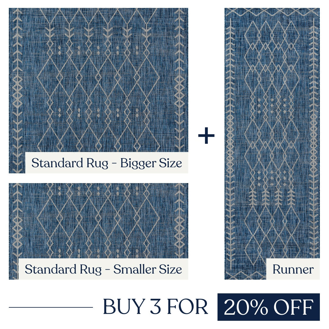 Villa Outdoor Rug Monaco Blue