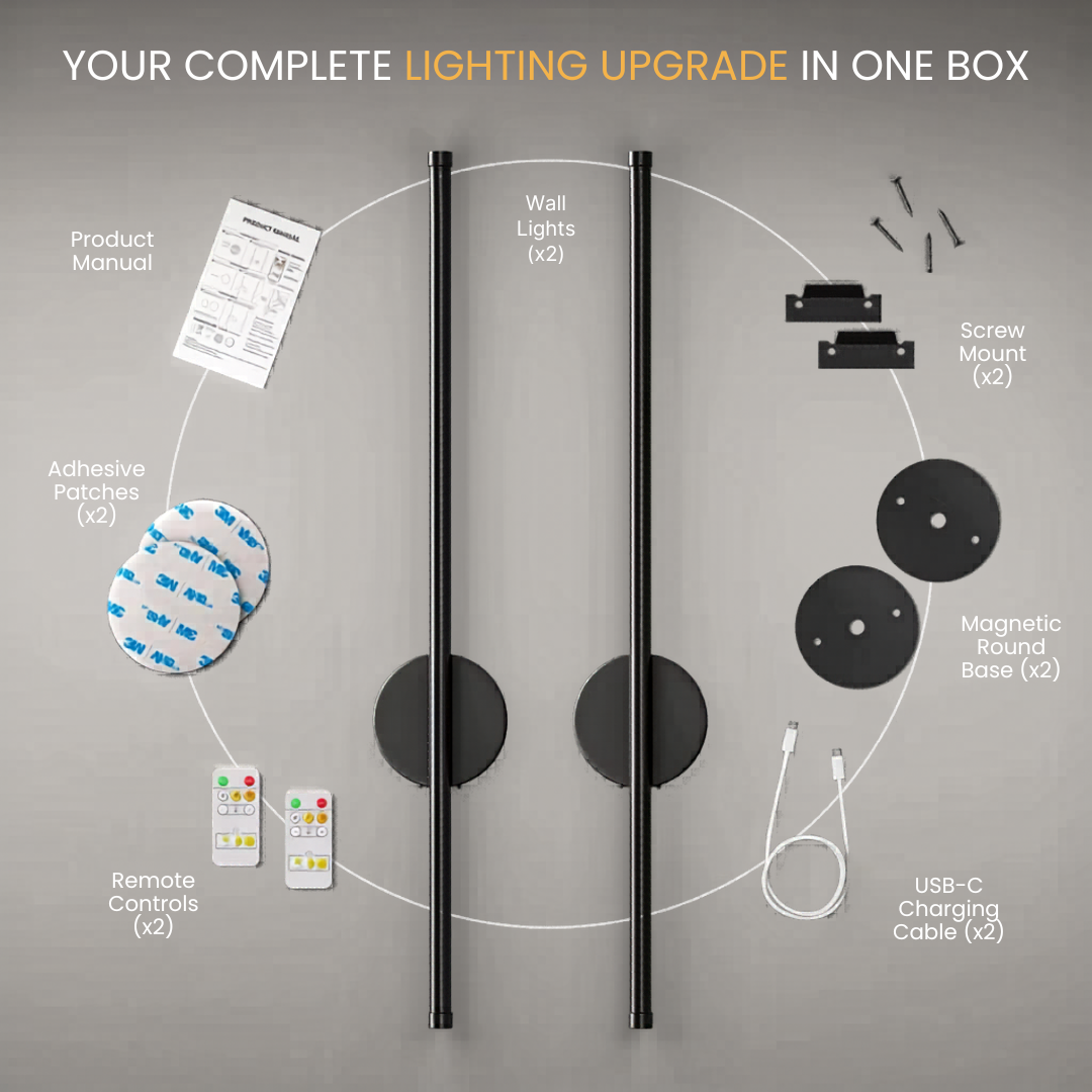 Rotatable Magnetic Wall Light