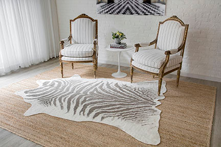 Acadia Zebra Grey Rug