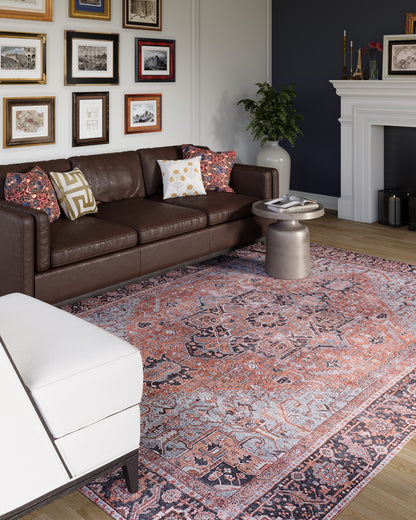 Afshar 36 Copper No-Shed Washable Rug