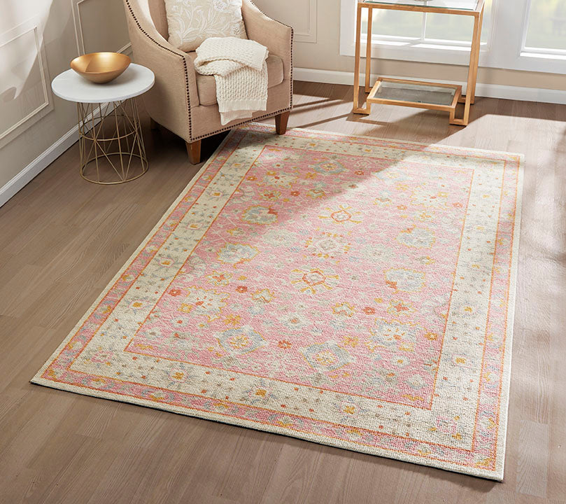 Isabella 8 Pink Vintage Pastel Rug