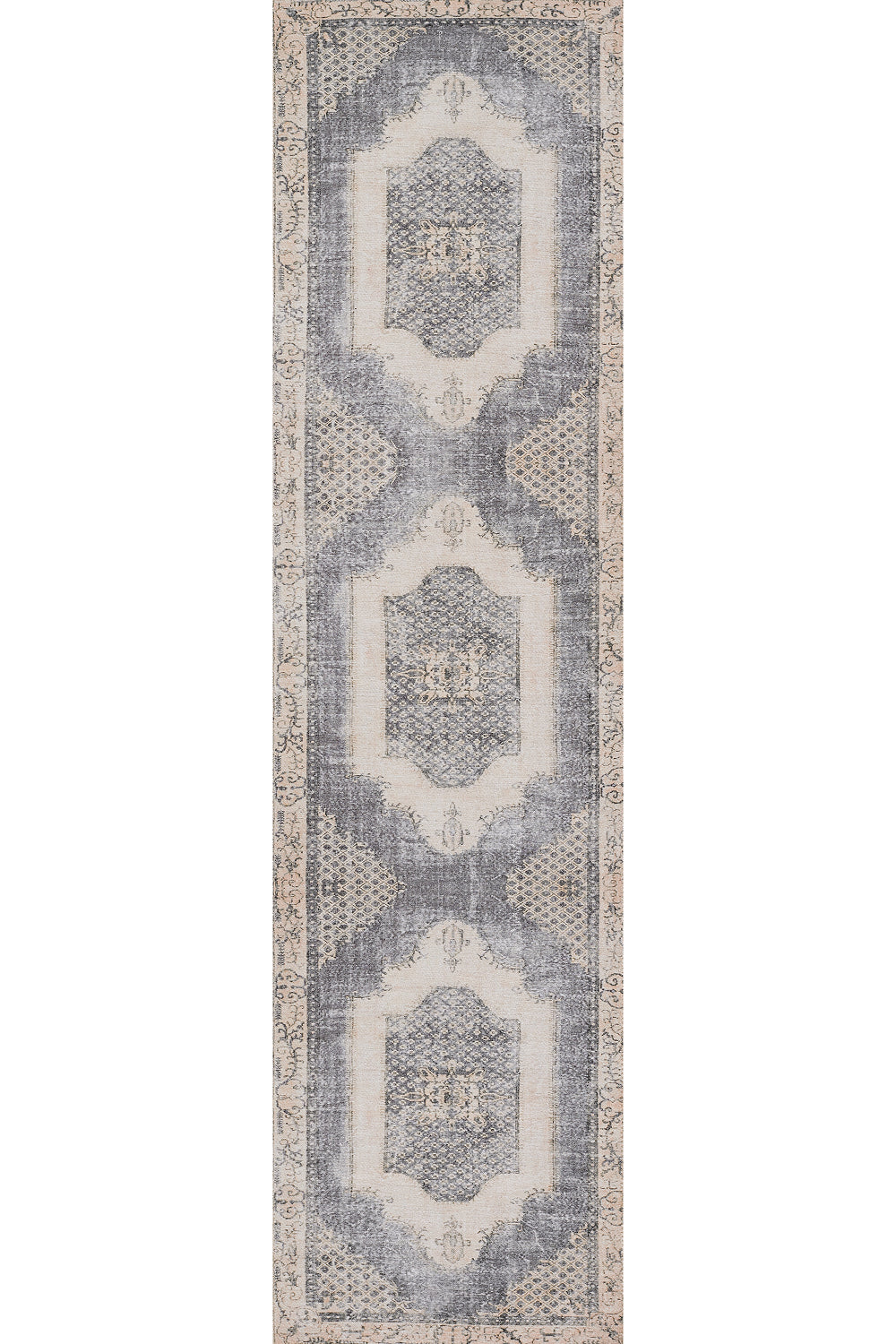 Afshar 35 Denim No-Shed Washable Rug