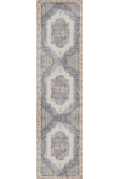 Afshar 35 Denim No-Shed Washable Rug