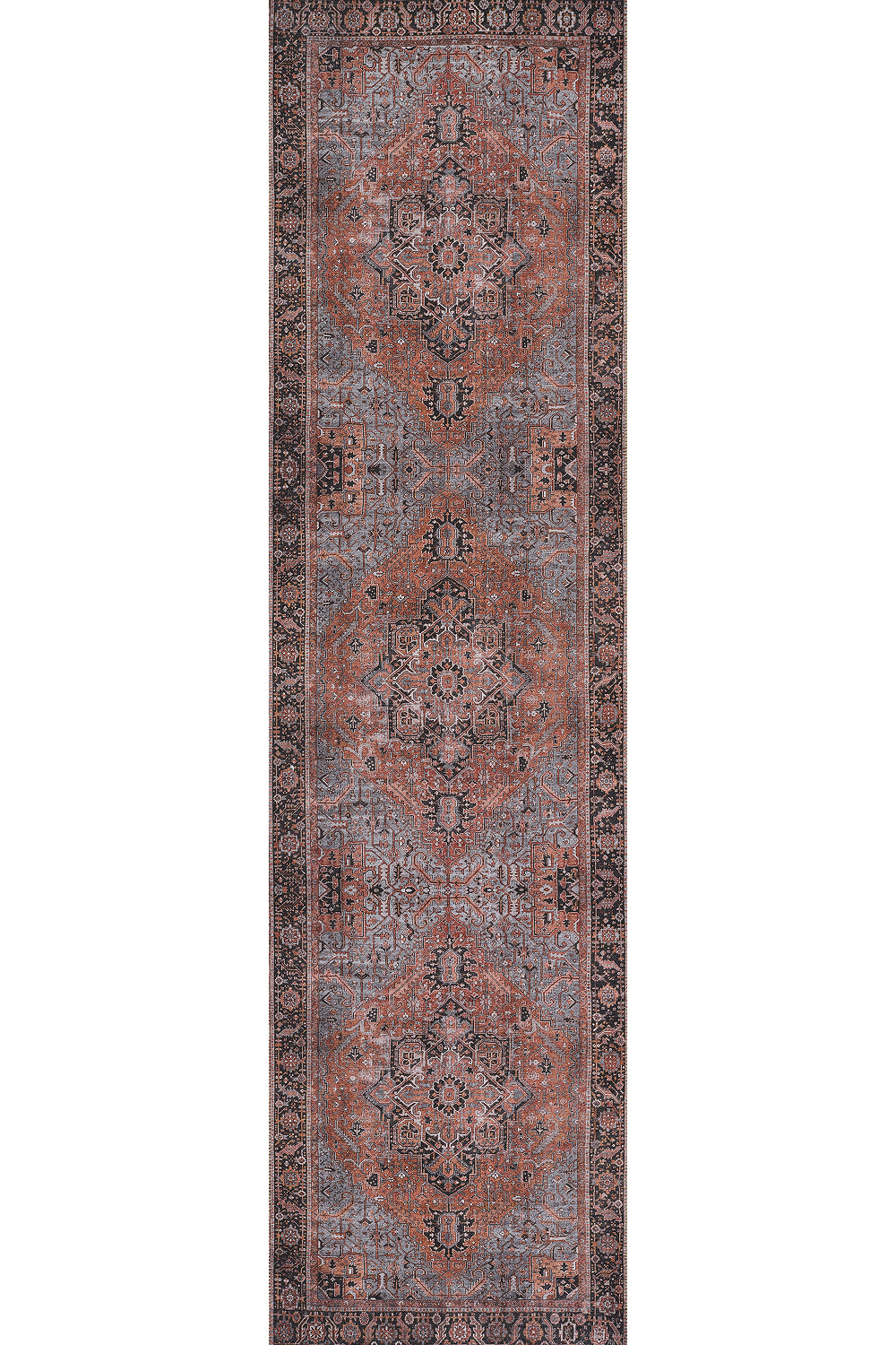Afshar 36 Copper No-Shed Washable Rug