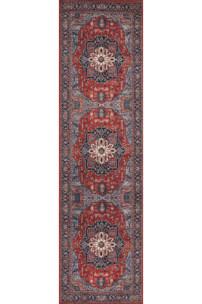 Afshar 37 Red No-Shed Washable Rug