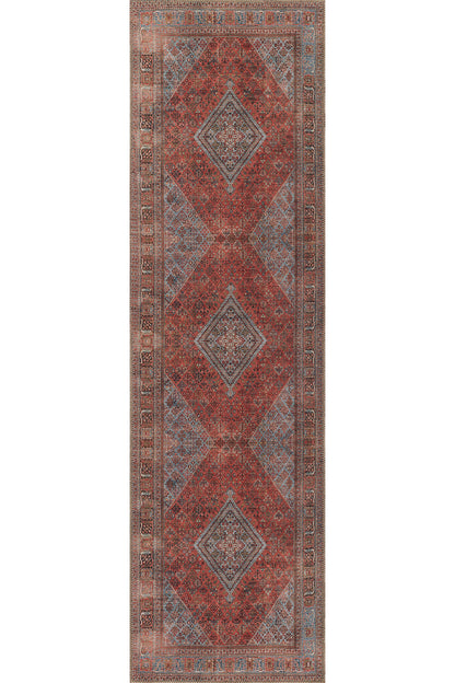 Afshar 38 Copper No-Shed Washable Rug