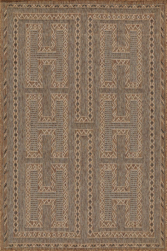 Hampton 2 Natural Moroccan Maze Rug