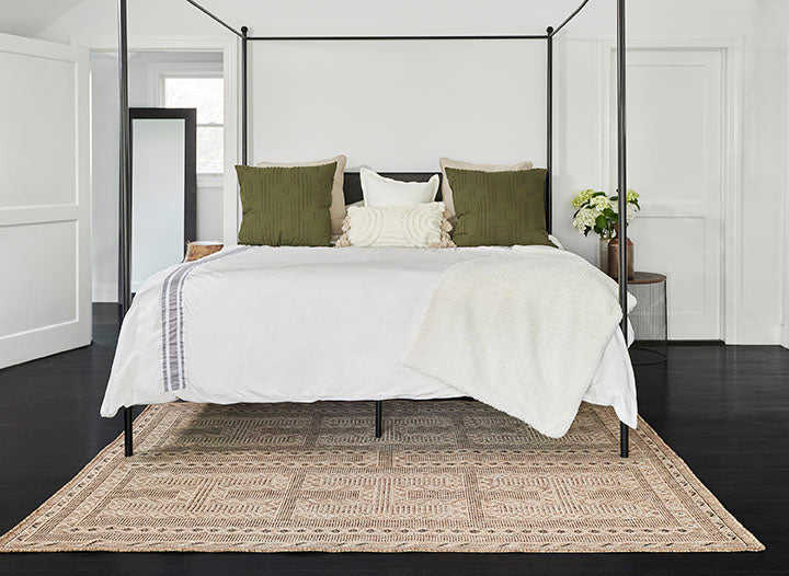 Hampton 2 Natural Moroccan Maze Rug